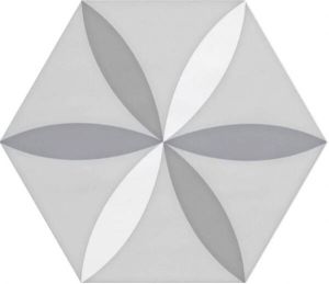 Cifre Ceramica Cifre Cerámica Wandtegel hexagon Vodevil Decor White 17 5x17 5 cm Vintage Glans Multi SW07310746-5