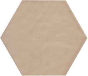 Cifre Ceramica Cifre Cerámica Wandtegel hexagon Vodevil Vison 17 5x17 5 cm Vintage Glans Lichtbruin SW07310745-4