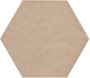 Cifre Ceramica Cifre Cerámica Wandtegel hexagon Vodevil Vison 17 5x17 5 cm Vintage Glans Lichtbruin SW07310745-4 - Thumbnail 1