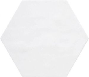 Cifre Ceramica Cifre Cerámica Wandtegel hexagon Vodevil White 17 5x17 5 cm Vintage Glans Wit SW07310745-5