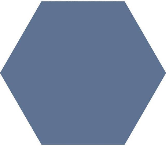 Cifre Ceramica Hexagon Timeless wand- en vloertegel 15x17cm 9mm Zeshoek Blauw mat SW07311860-7