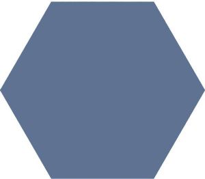 Cifre Ceramica Hexagon Timeless wand- en vloertegel 15x17cm 9mm Zeshoek Blauw mat SW07311860-7