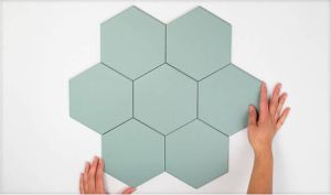 Cifre Ceramica Hexagon Timeless wand- en vloertegel 15x17cm 9mm Zeshoek Groen mat SW07311860-1