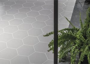 Cifre Ceramica Hexagon Timeless wand- en vloertegel 15x17cm 9mm Zeshoek Lichtgrijs mat SW07311860-4