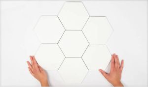 Cifre Ceramica Hexagon Timeless wand- en vloertegel 15x17cm 9mm Zeshoek Wit mat SW07311860-6