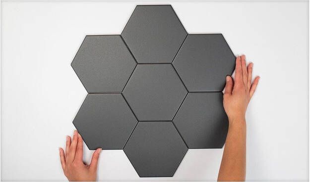 Cifre Ceramica Hexagon Timeless wand- en vloertegel 15x17cm 9mm Zeshoek Zwart mat SW07311860-2