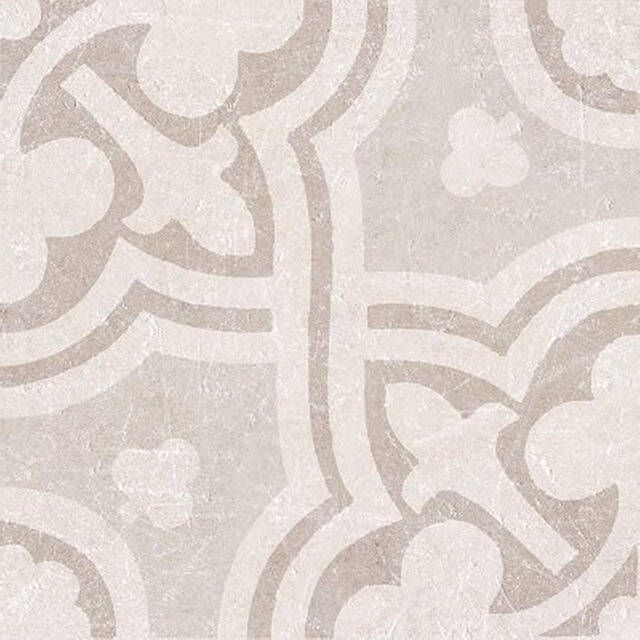 Cifre Ceramica Materia Decor wand- en vloertegel 20x20cm Vierkant 8.5mm Leila ivory SW07310555-1