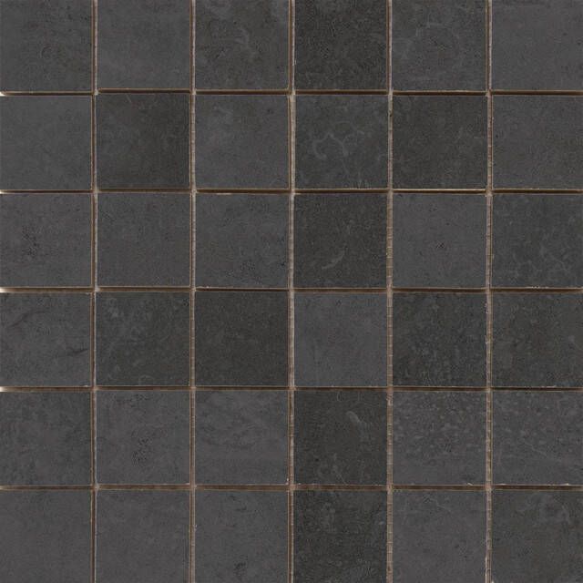 Cifre Ceramica MidTown wand- en vloertegel 30x30cm Betonlook Antracite mozaiek mat (antraciet) SW07312604-3
