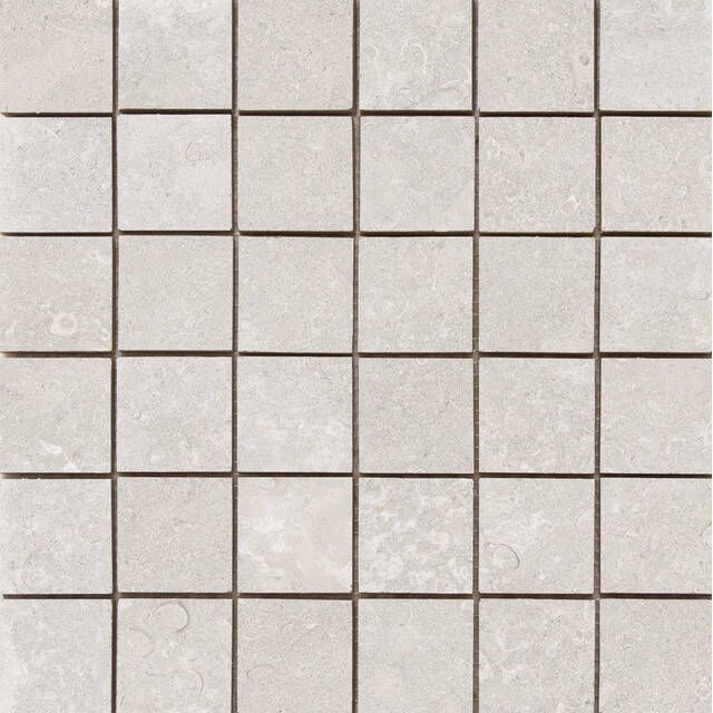 Cifre Ceramica MidTown wand- en vloertegel 30x30cm Betonlook Cream mozaiek mat (crème) SW07312604-1