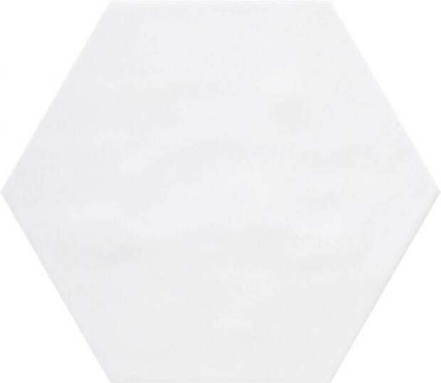 Cifre Cerámica Cifre Vodevil White wandtegel hexagon 18x18 cm wit glans