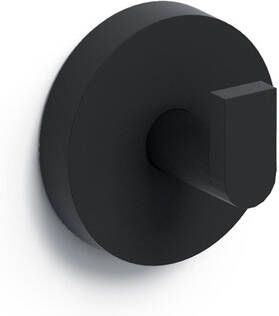 Clou Flat handdoekhaak 4.8x4.8cm 2 stuks Zwart mat CL 09.02064.21