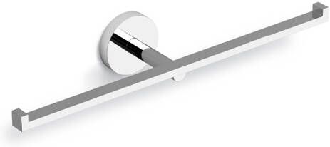 Clou Flat toiletrolhouder 28.2x4.8cm dubbel chroom CL 09.02032 - Foto 2