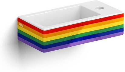 Clou Flush 3 fontein 36x18x9cm keramiek 1 kraangat rechts glans regenboog (multi) CL 03.69030