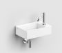 Clou Flush fontein 35.5x24.5cm voorbewerkt kraangat en afvoerplug aluite Wit mat CL 03.13420.02 - Thumbnail 2