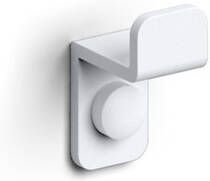 Clou Fold enkele haak mat wit poedercoating CL 09.04063.20