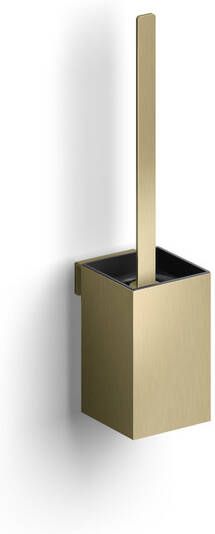 Clou Fold toiletborstelgarnituur 35.5cm hoog wandmodel PVD geborsteld goud CL 09.04041.82