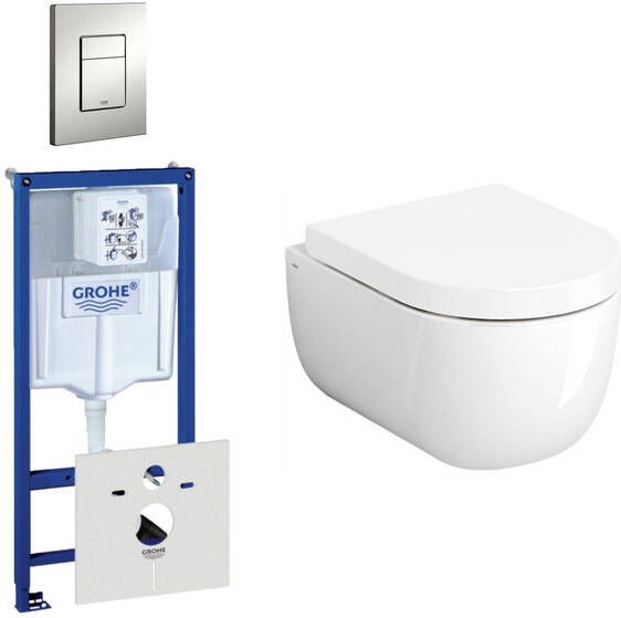 Clou Hammock Compact Toiletset inbouwreservoir wandtoilet softclose quickrelease bedieningsplaat verticaal horizontaal mat chroom 0720002 0729205 sw106248 sw106250