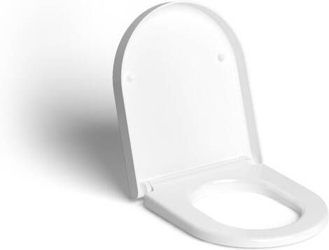 Clou Hammock toiletzitting met deksel 36.8x43.3x5cm softclose ABS glanzend wit CL 04.06040