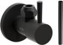Clou InBe design hoekstopkraan type 1 rond mat zwart IB 06.45001.21 - Thumbnail 1