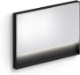 Clou Look at Me spiegel met 2700K LED-verlichting met een omlijsting in mat zwart. 110x8x80 (bxdxh) - Thumbnail 1
