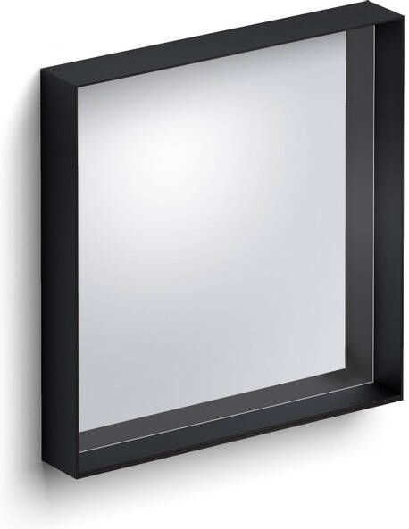 Clou Look at Me spiegel met een omlijsting in mat zwart 50x8x50 (bxdxh)