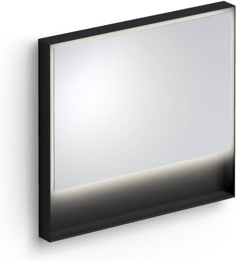 Clou Look at Me spiegel 80x90cm LED-verlichting IP44 Zwart mat CL 08.08.090.21