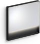 Clou Look at Me spiegel met 2700K LED-verlichting met een omlijsting in mat zwart. 90x8x80 (bxdxh) - Thumbnail 1