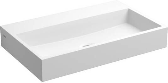 Clou Mini Wash Me fontein 38x24cm voorbewerkt kraangat Aluite Wit mat CL 03.13130