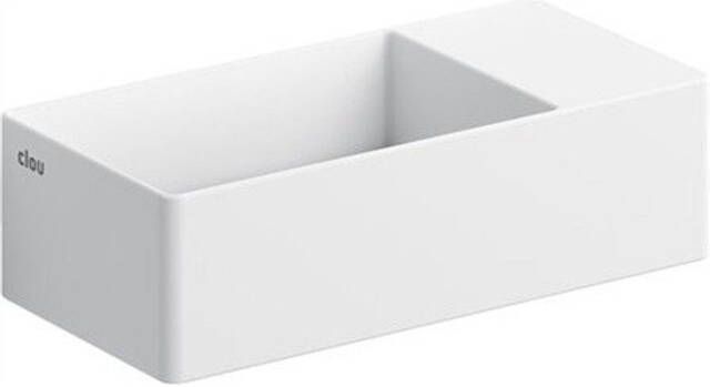 Clou New Flush 3 fontein 35x18cm voorbewerkt kraangat aluite Wit mat CL 03.13430.02 - Foto 1