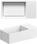 Clou New Flush 3 fontein 35x18cm voorbewerkt kraangat aluite Wit mat CL 03.13430.02 - Thumbnail 1