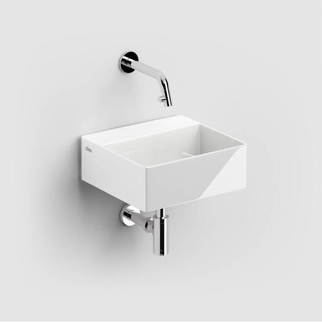 Clou New Flush fontein 28x27cm zonder kraangat met afvoerplug keramiek glanzend wit CL 03.03410 - Foto 2