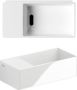 Clou New Flush fontein 35x18cm inclusief afvoerset zonder kraangat Keramiek Wit CL 03.03432 - Thumbnail 2