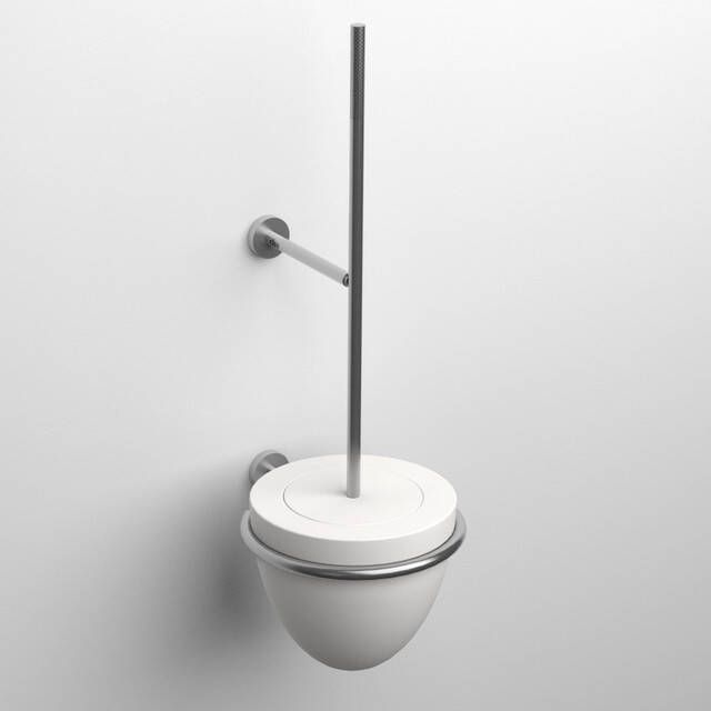 Clou Slim toiletborstelgarnituur 13.2x37cm rvs geborsteld CL 09.03042.41 - Foto 2