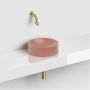 Clou Vale fontein 22cm Keramiek rond zonder kranenbank mat roze CL 03.40164 - Thumbnail 1