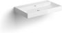 Clou New Wash Me wastafel met 3 voorbewerkte kraangaten glanzend wit keramiek 70x42x8 cm (bxdxh) - Thumbnail 1