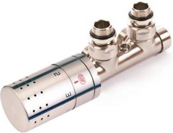 Comap Sar designset H-onderblok thermostatisch midden haaks + Sensitive M30 1 2x3 4 HOH 50mm inox 7380134