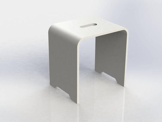 Arcqua Crosstone by Solid seat design Stoel Solid Surface mat wit STO118414