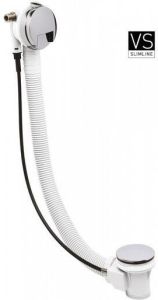 Crosswater badvulcombinatie met popup afvoerplug verlengd 100cm chroom BFW0159C