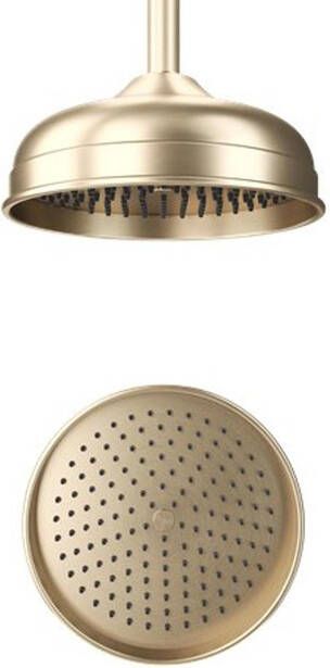 Crosswater Belgravia Hoofddouche rond 20cm easy clean geborsteld messing (goud) FH08F_EC