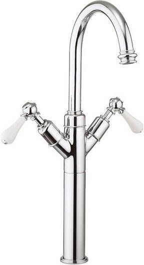 Crosswater Belgravia Keukenkraan hoogte 46.5cm uitloop 16.8cm hendel chroom BL118DNC_LV