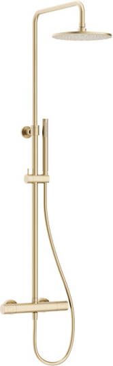 Crosswater Central thermostatische regendouche met staafhanddouche messing geborsteld RM531WF