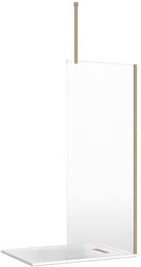 Crosswater Gallery 8 Zijwand 199.7x115.5cm 8mm helder glas zonder profiel en stabilisatiestang GR120008CF