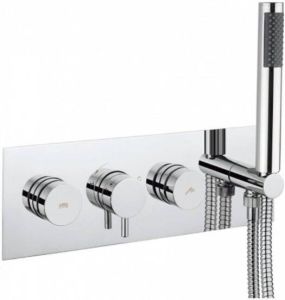 Crosswater Dial badkraan met handdouche compleet chroom DIAL-KAI-6