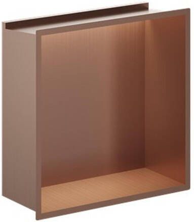 Crosswater Douche Nis 30.5x30.5cm LED-lichtstrip Geborsteld Brons NI305305LBZ