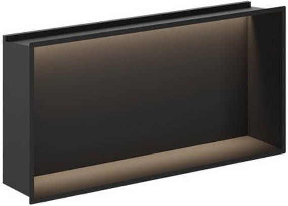 Crosswater Douche Nis 61x30.5cm LED-lichtstrip mat zwart NI305610LMB