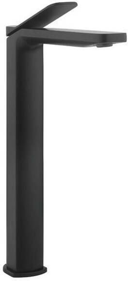 Crosswater Glide II Wastafelkraan opbouw hoog hendel mat zwart GD112DNM
