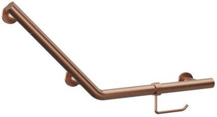 Crosswater Handgreep met WC-rolhouder schuin 71.9x33.2cm geborsteld brons GBA7232BZ