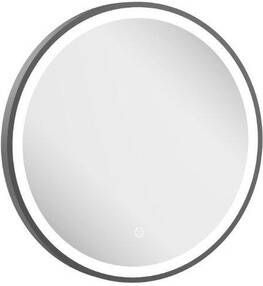 Crosswater Infinity Spiegel met verlichting rond 50cm geborsteld slate (gunmetal) IF_MIRROR50T