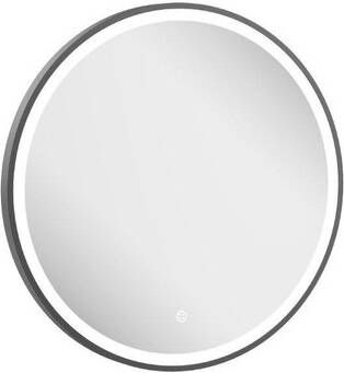 Crosswater Infinity Spiegel met verlichting rond 60cm geborsteld slate (gunmetal) IF_MIRROR60T
