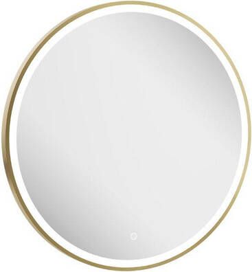 Crosswater Infinity Spiegel met verlichting rond 70cm geborsteld messing (goud) IF_MIRROR70F